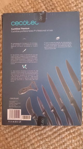 Juego Cuchillos Profesionales Cecotec Titanium