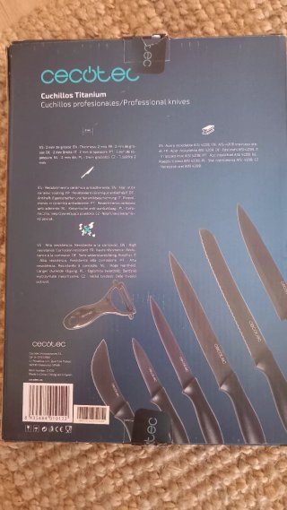 Juego Cuchillos Profesionales Cecotec Titanium