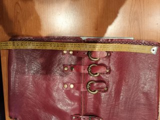 Chaleco Medieval Cuero Rojo/Marrón Talla Única