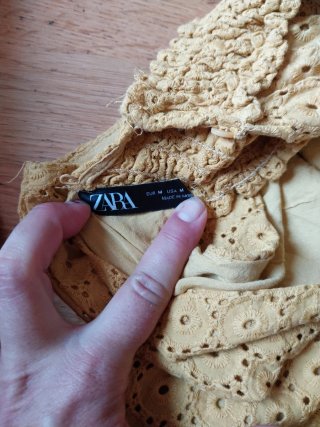 Vestido o camisa larga amarillo
