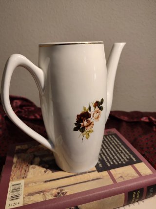 Juego de Café Porcelana Vintage Flores