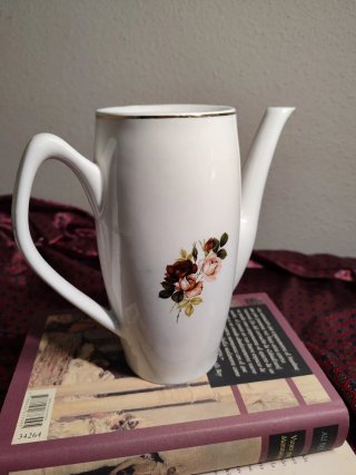 Juego de Café Porcelana Vintage Flores