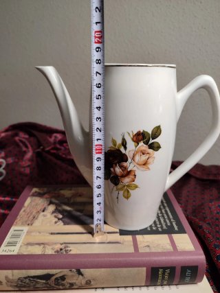 Juego de Café Porcelana Vintage Flores