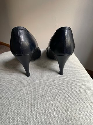Tacones vintage azul
