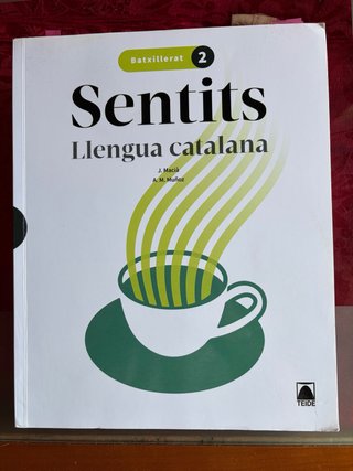 Libro catalán 2 Bachillerato. Sentits.