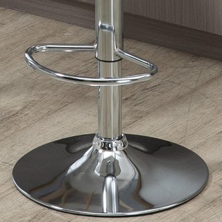 Conjunto de 2 Taburetes de Bar con Altura Ajustable, Taburetes Altos de Cocina en PU con Respaldo, Reposapiés, Asiento Suave, Estructura de Acero, Sillas de Bar Altas Giratorias a 360°, para Penín...