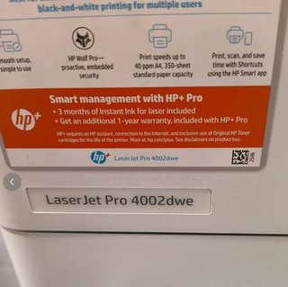 Impresora HP LaserJet Pro 4002dwe