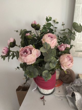 Decoración Flores Plástico
