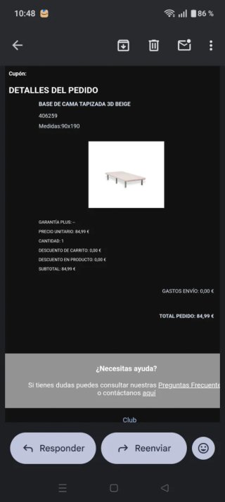 Base de cama con patas