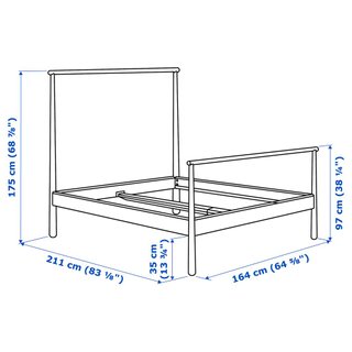 Cama Ikea Gjöra 160cm Madera Maciza