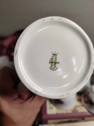 Lote 4 Tacitas Café Vintage Porcelana Flores