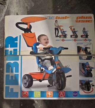 Triciclo Feber 3x1 Baby Plus Music Nuevo