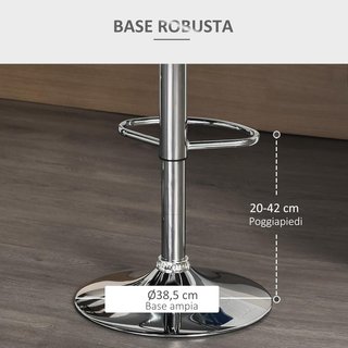 Set de 2 Taburetes de Bar Giratorios con Altura Regulable, Taburetes de Cocina con Reposapiés y Respaldo de Tela, 47X51.5X89.5-111.5 Cm, Gris