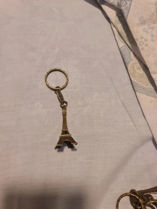 Llavero Torre Eiffel París Bronce