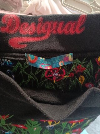 Falda Desigual bordada Talla L
