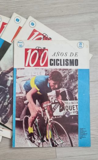 REVISTAS 100 AÑOS DE CICLISMO COLECCION DE 1 a 10