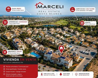Piso en venta en Campos de Golf - Villa Martin - Los Dolses en Orihuela