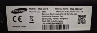 Barra de Sonido Samsung Negra modelo HW 3555 ZF