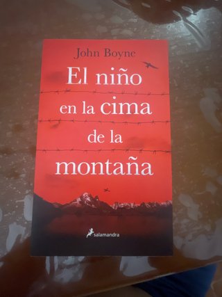 El niño en la cima de la montaña