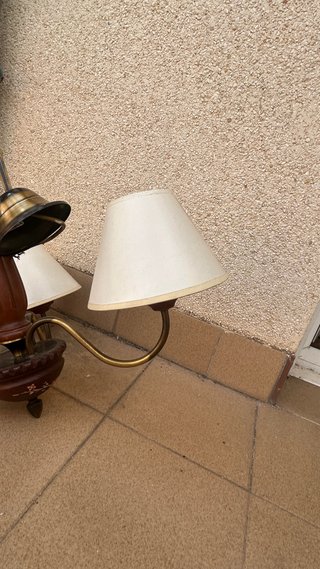 Lámpara de techo madera y metal