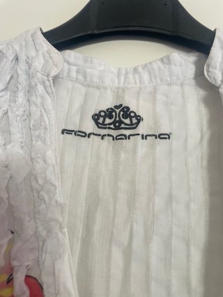 Camicia/copricostume 100% cotone Fornarina Bianca