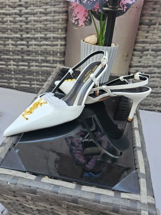 Sandalias Saint Laurent Blancas Talla 39