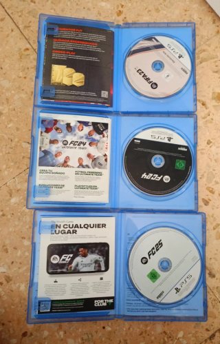 Lote 3 Juegos PS5 FIFA 23, FC 24, FC 25