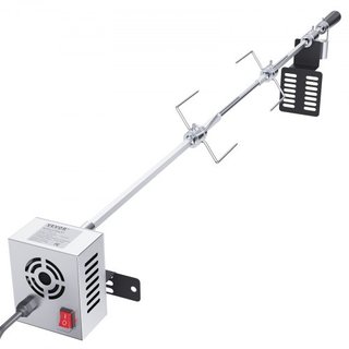 Kit de Rotisserie Universal para Parrilla BBQ Asador 81.3 cm/99.1 cm Varilla de Espeto Motor Eléctrico