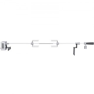 Kit de Rotisserie Universal para Parrilla BBQ Asador 81.3 cm/99.1 cm Varilla de Espeto Motor Eléctrico