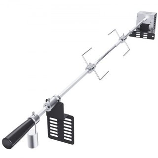 Kit de Rotisserie Universal para Parrilla BBQ Asador 81.3 cm/99.1 cm Varilla de Espeto Motor Eléctrico