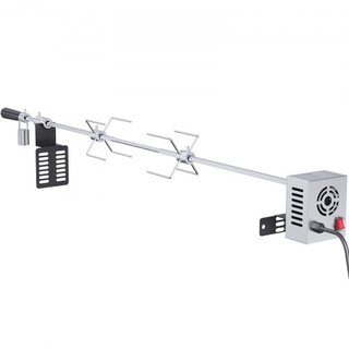 Kit de Rotisserie Universal para Parrilla BBQ Asador 81.3 cm/99.1 cm Varilla de Espeto Motor Eléctrico