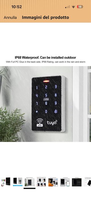 Controllo accessi smart Tuya