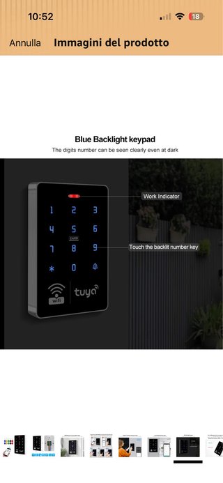 Controllo accessi smart Tuya