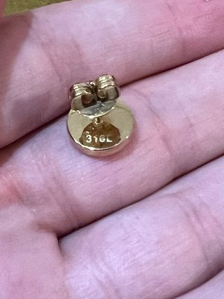 Pendientes Guess Baño Oro con Circonitas