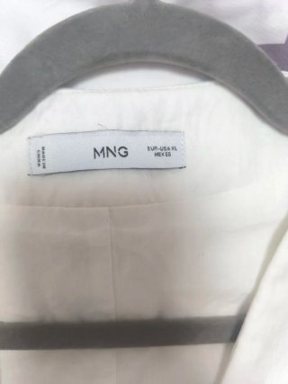 Chaleco Mango Mujer Blanco