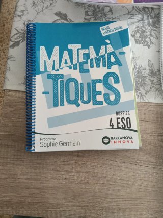 Matemàtiques, 4 ESO, Programa Sophie Germain, B...