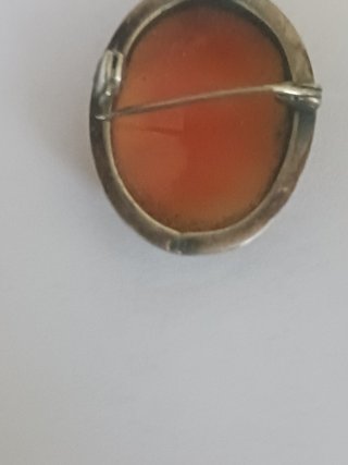 Cameo Antico Inciso su Conchiglia Argento