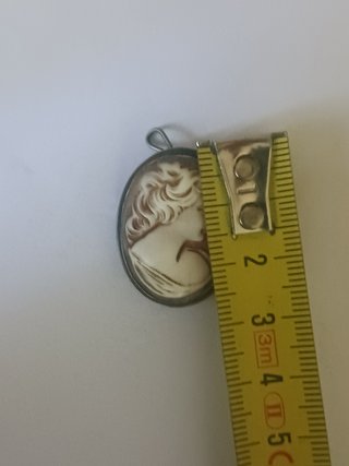 Cameo Antico Inciso su Conchiglia Argento