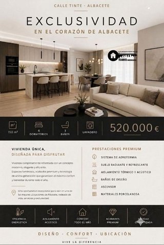 Piso en venta en Villacerrada - Centro en Albacete