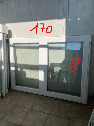 Ventana abatible PVC blanca