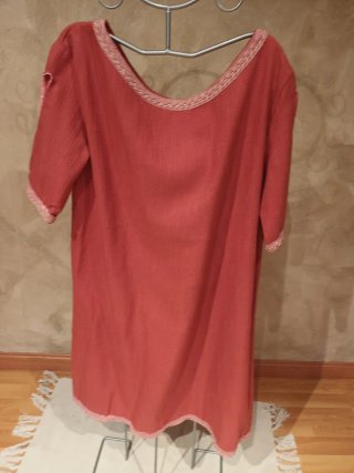 Vestido Medieval Rojo Talla Única
