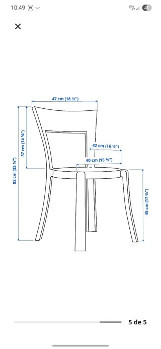 Silla STEIN Ikea Transparente