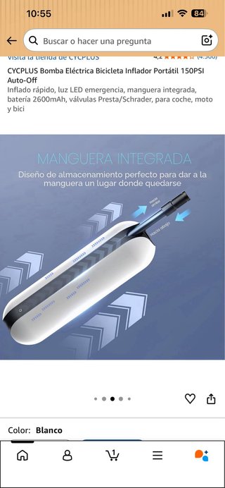 Bomba Eléctrica CYCPLUS 150PSI Inflador