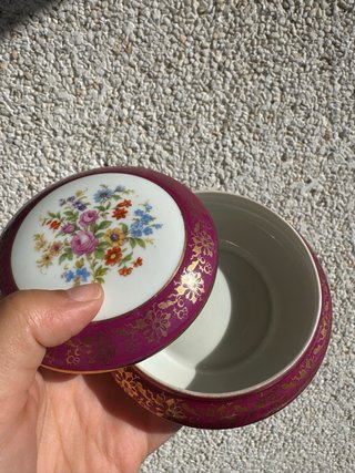 Caja joyero de porcelana Limoges France
