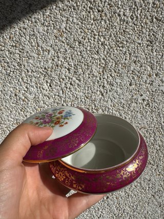 Caja joyero de porcelana Limoges France