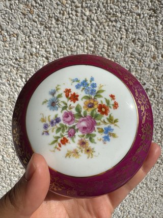 Caja joyero de porcelana Limoges France