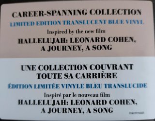 Vinilo Leonard Cohen, Hallelujah & Songs. Azul