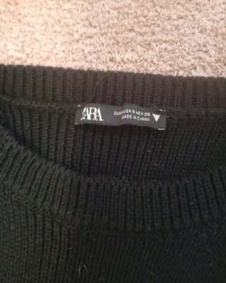 Vestido Zara Negro Talla S