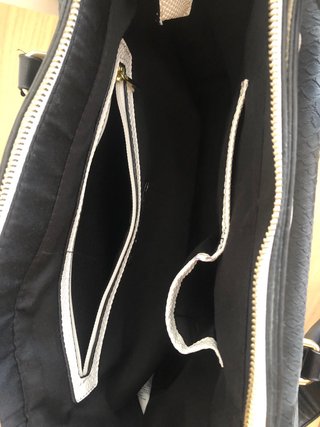 Bolso River Island Negro y Beige