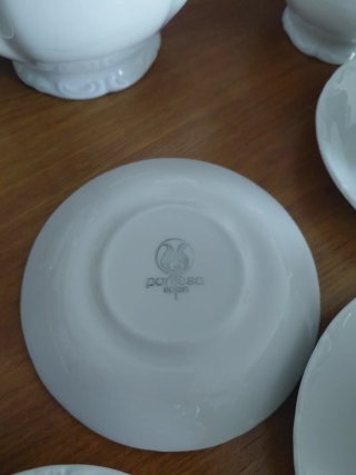 Juego de café Pontesa porcelana blanco